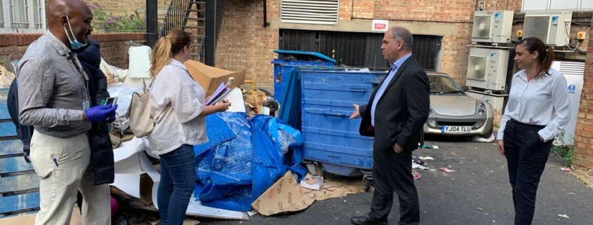 Fly tipping in Palmers green