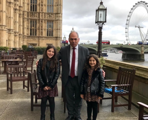 Bambos meeting constituent for tea