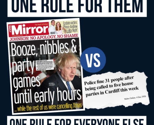 One rule for them, one rule for everyone else newspaper clippings