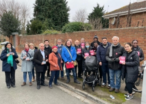 Bambos campaigning in Highfield