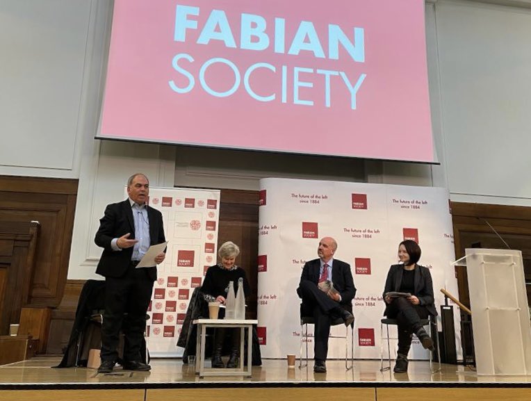 Bambos speaking at the Fabian Society New Year Conference