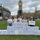 Bambos and the National Autistic Society outside Parliament