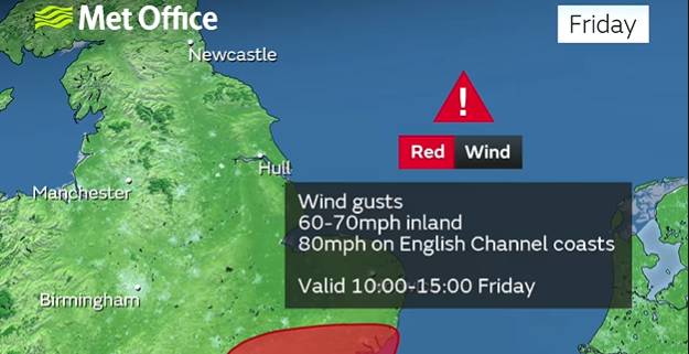 Storm Eunice update from Bambos