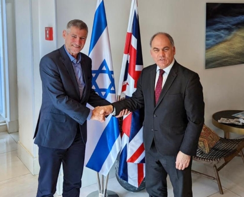 Bambos meeting Meretz MK and Deputy Economic Minister Yair Golan