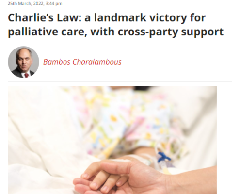 Bambos Labour List article Charlie's Law