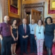 Bambos Charalambous MP with Janet Daby MP, Anoosheh Ashoori and family in Parliament