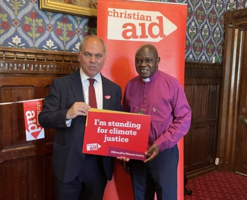 Bambos Charalambous supporting Christian Aid Week in Parliament