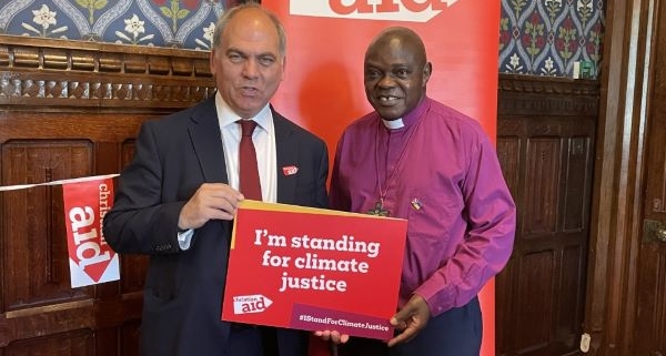 Bambos Charalambous supporting Christian Aid Week in Parliament