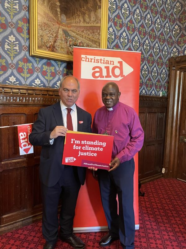 Bambos Charalambous supporting Christian Aid Week in Parliament