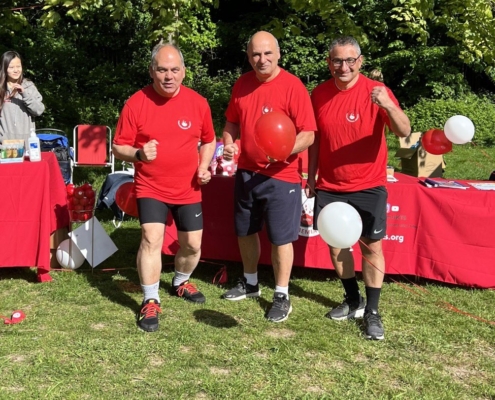 Bambos Charalambous MP and others before the 5k fun run