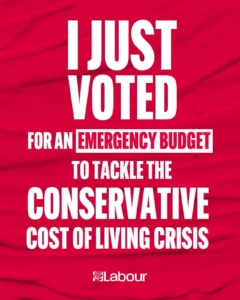 Bambos Charalambous MP voted for an emergency budget to tackle the cost of living crisis
