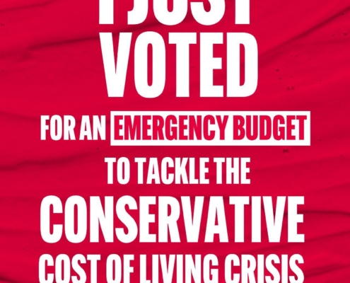 Bambos Charalambous MP voted for an emergency budget to tackle the cost of living crisis