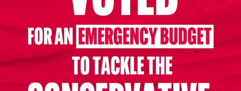 Bambos Charalambous MP voted for an emergency budget to tackle the cost of living crisis