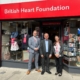 Bambos Charalambous MP visiting the British Heart Foundation shop in Palmers Green