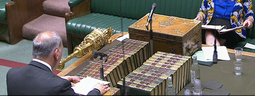 Bambos Charalambous MP speaking from the despatch box during the Urgent Question on religious violence in Nigeria