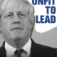 Boris Johnson unfit to lead graphic