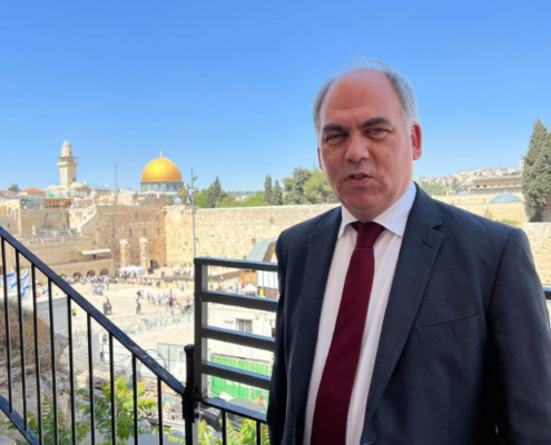 Bambos Charalambous MP visiting Jerusalem