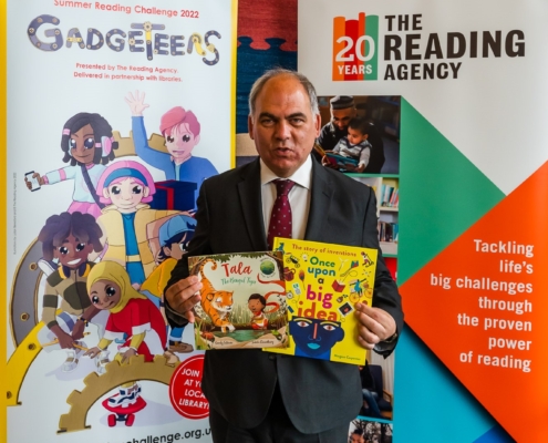 Bambos Charalambous MP joining the Reading Agency and the Science Museum in Parliament to promote the 2022 Summer Reading Challenge