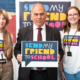 Bambos Charalambous MP supporting the Send My Friend to School campaign on global education with young campaigners