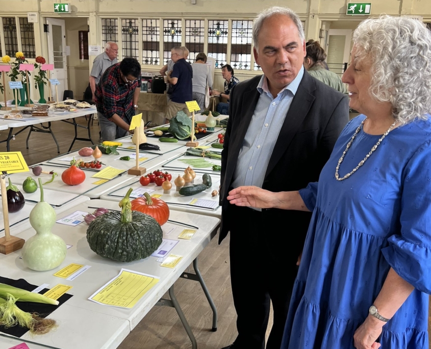 I was also delighted to attend the Grange Park Horticultural Society 80th anniversary show earlier this month and give out some of the prizes. Well done to Sheila, Evelyn and the GPHS committee on organising such an excellent show and also to the exhibitors with their wonderful fruit, vegetables and flowers