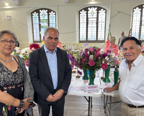 I was also delighted to attend the Grange Park Horticultural Society 80th anniversary show earlier this month and give out some of the prizes. Well done to Sheila, Evelyn and the GPHS committee on organising such an excellent show and also to the exhibitors with their wonderful fruit, vegetables and flowers