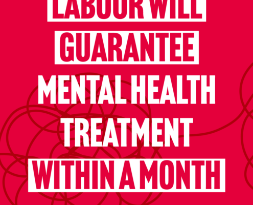 Labour will guarantee mental health treatment within a month