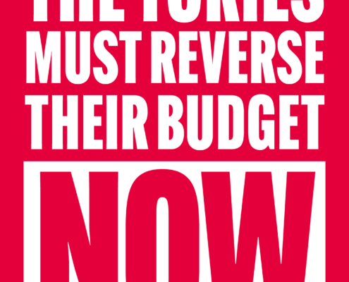 The Tories must reverse their budget now