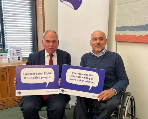 Bambos Charalambous MP supporting the Disability Rights UK event ahead of International Day of Persons with Disabilities
