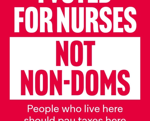 Voting for nurses, not non-doms