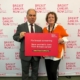 Bambos Charalambous MP and Carol supporting Breast Cancer Now's campaign