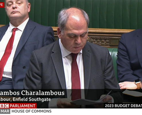 Bambos Charalambous MP speaking in Monday's Budget debate