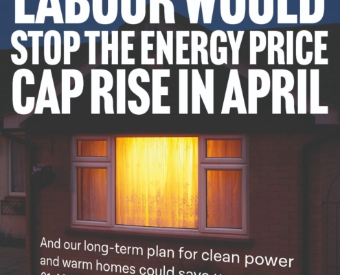 Labour would stop the energy price cap rise in April