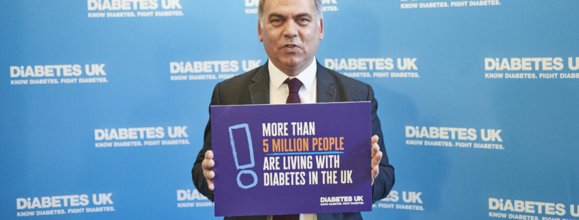 Bambos Charalambous MP supporting Diabetes UK and their campaign to improve diabetes care