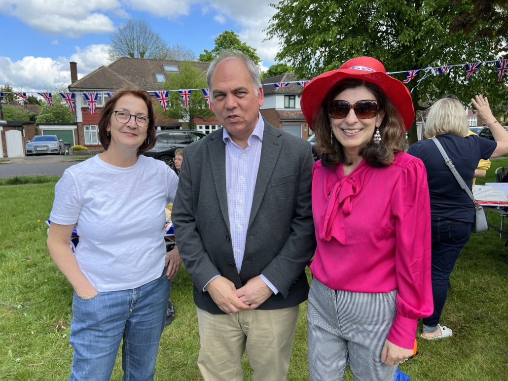 Bambos Charalambous MP attending street parties with local residents