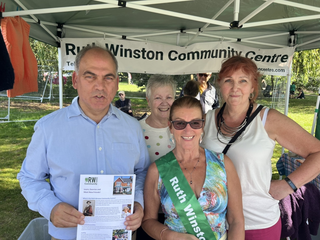 Bambos Charalambous MP at the Palmers Green Festival at Broomfield Park